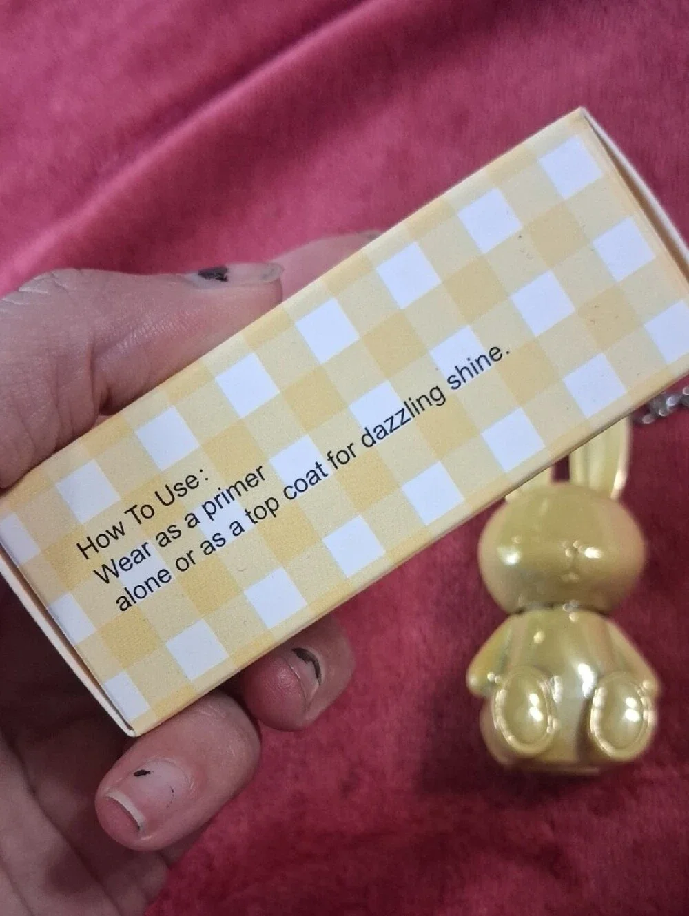 Kati Bunny Lip Gloss Keychain - Yellow